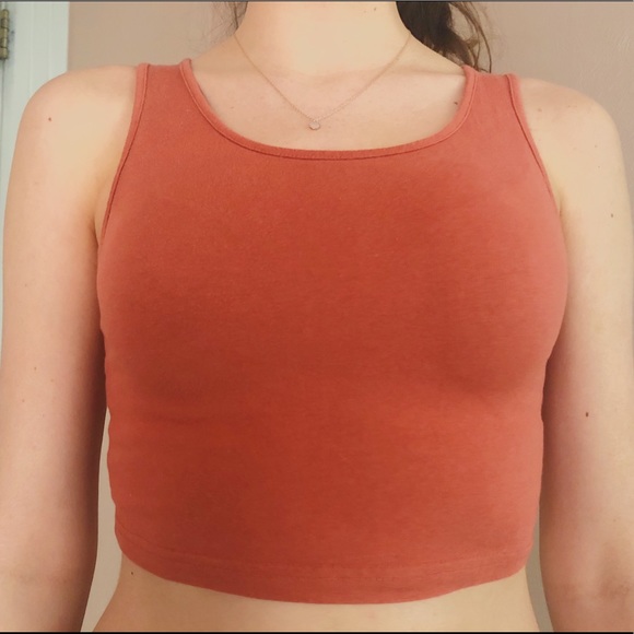 BP Salmon Pink Crop Top Tank - Picture 2 of 2